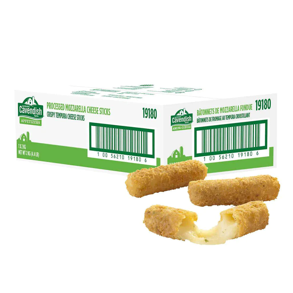 MIA Food Service CAVENDISH MOZZARELLA CHEESE STICKS 4.4LB CAVENDISH MOZZARELLA CHEESE STICKS 4.4LB