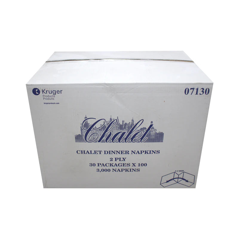 CHALET 2PLY DINNER NAPKINS 30X100EA