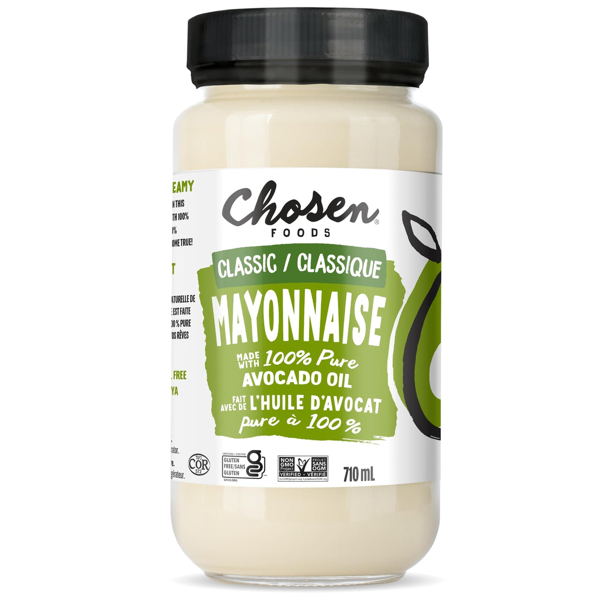 Mia Food Service CHOSEN FOODS AVOCADO MAYONNAISE 6X710ML CHOSEN FOODS AVOCADO MAYONNAISE 6X710ML