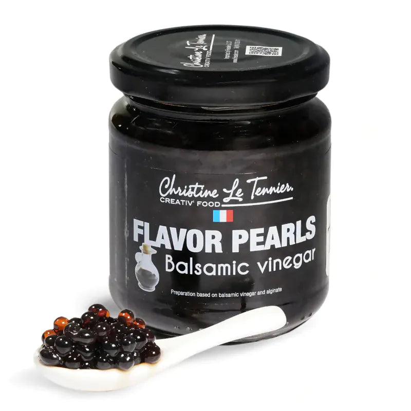MIA Food Service CHRISTINE TENNIER FLAVOUR PEARLS BALSAMIC VINEGAR 90GR CHRISTINE TENNIER FLAVOUR PEARLS BALSAMIC VINEGAR 90GR