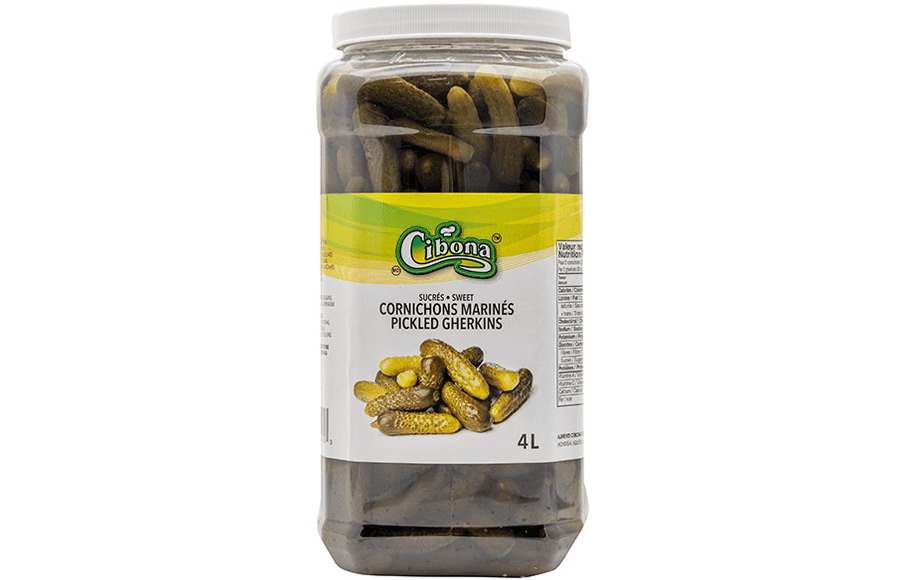 CIBONA SWEET GHERKINS 4L