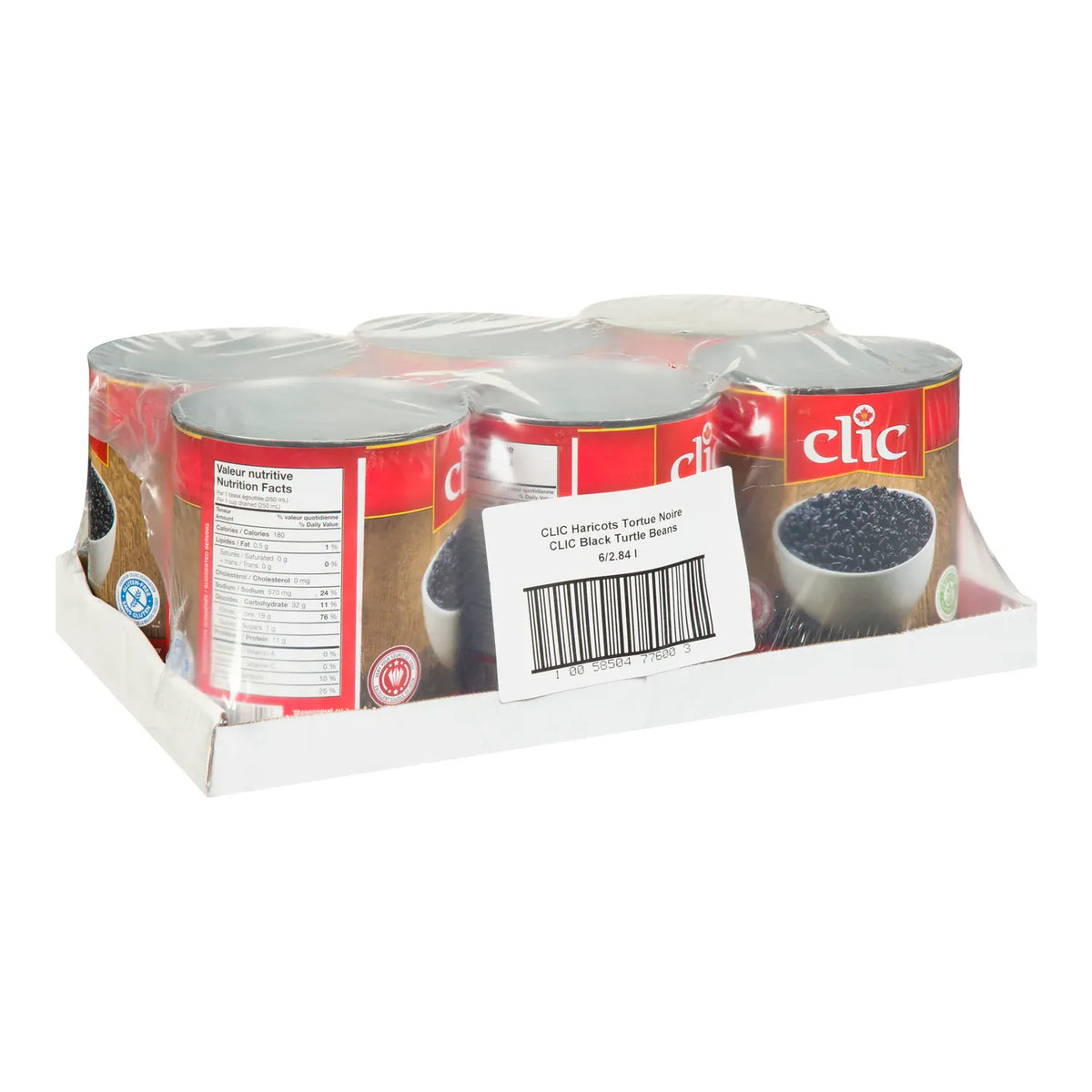 MIA Food Service CLIC BLACK TURTLE BEANS 6X100OZ CLIC BLACK TURTLE BEANS 6X100OZ
