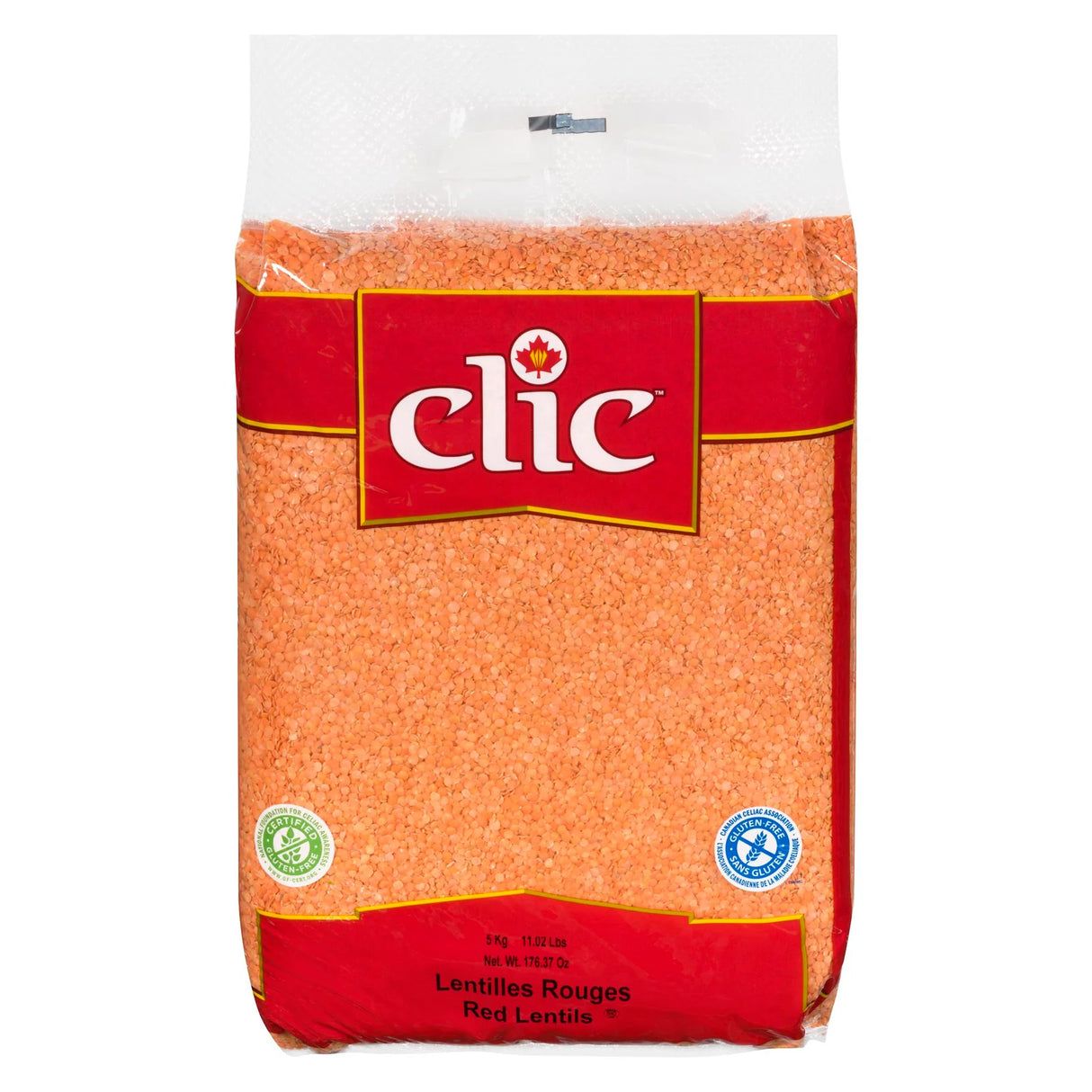 CLIC RED LENTILS 5KG