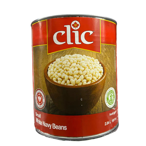 CLIC WHITE NAVY BEANS 6X100OZ Mia Food Service