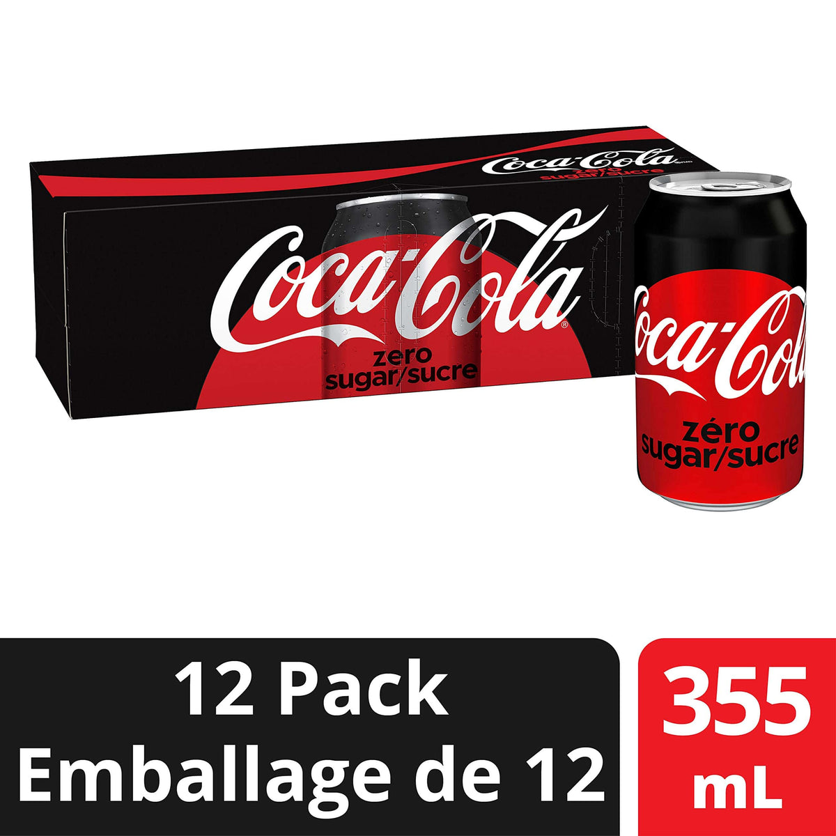 MIA Food Service COKE ZERO CANS 12X355ML COKE ZERO CANS 12X355ML