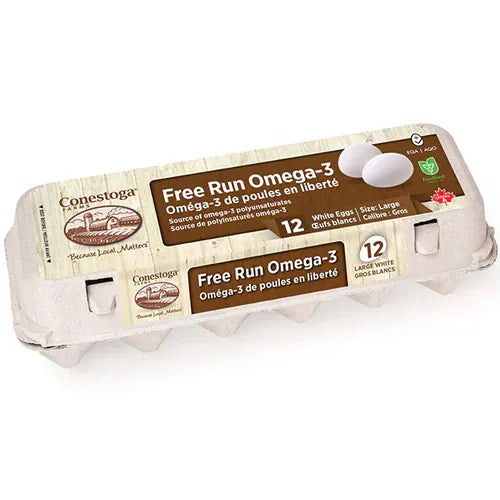 MIA Food Service CONESTOGA FREE RUN LARGE WHITE EGGS 180EA CONESTOGA FREE RUN LARGE WHITE EGGS 180EA