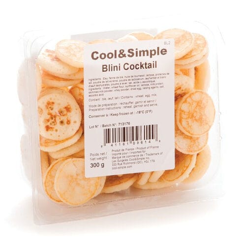 COOL & SIMPLE MINI BLINIS COCKTAIL 66EA 300GR