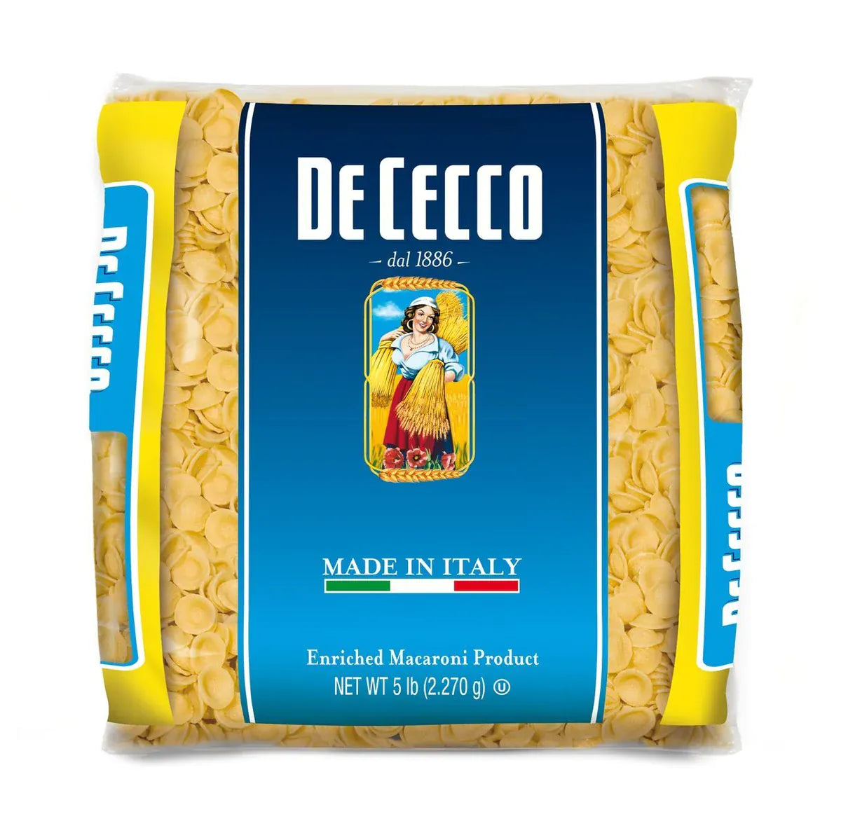 MIA Food Service DECECCO ORECCHIETTE #91 PASTA 4X5LB DECECCO ORECCHIETTE #91 PASTA 4X5LB