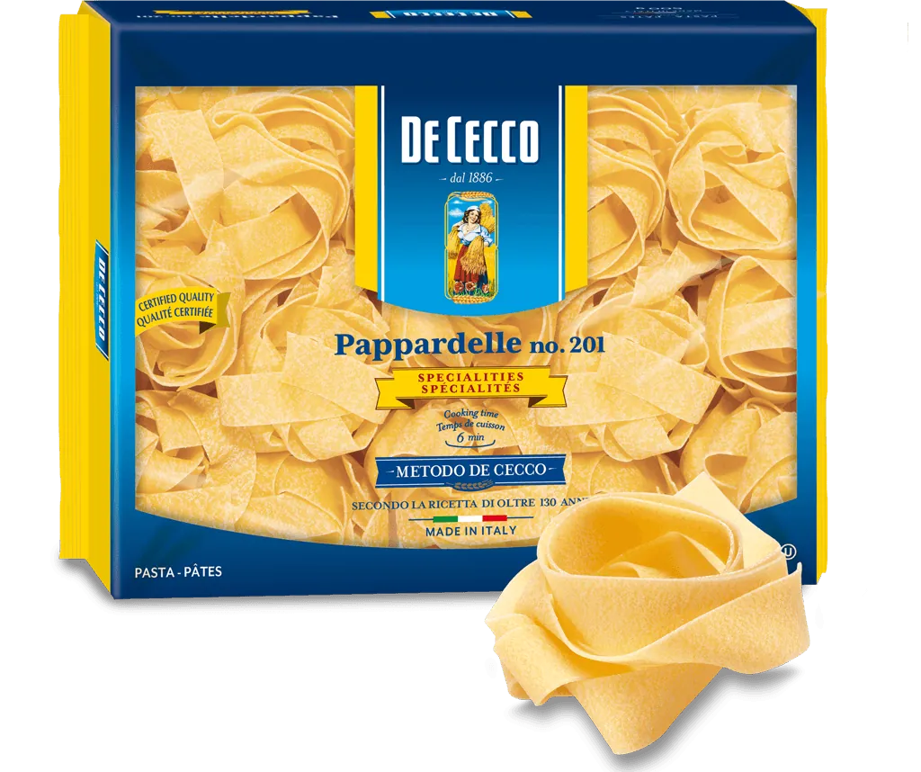 MIA Food Service DECECCO PAPPARDELLE #201 PASTA 500GR DECECCO PAPPARDELLE #201 PASTA 500GR