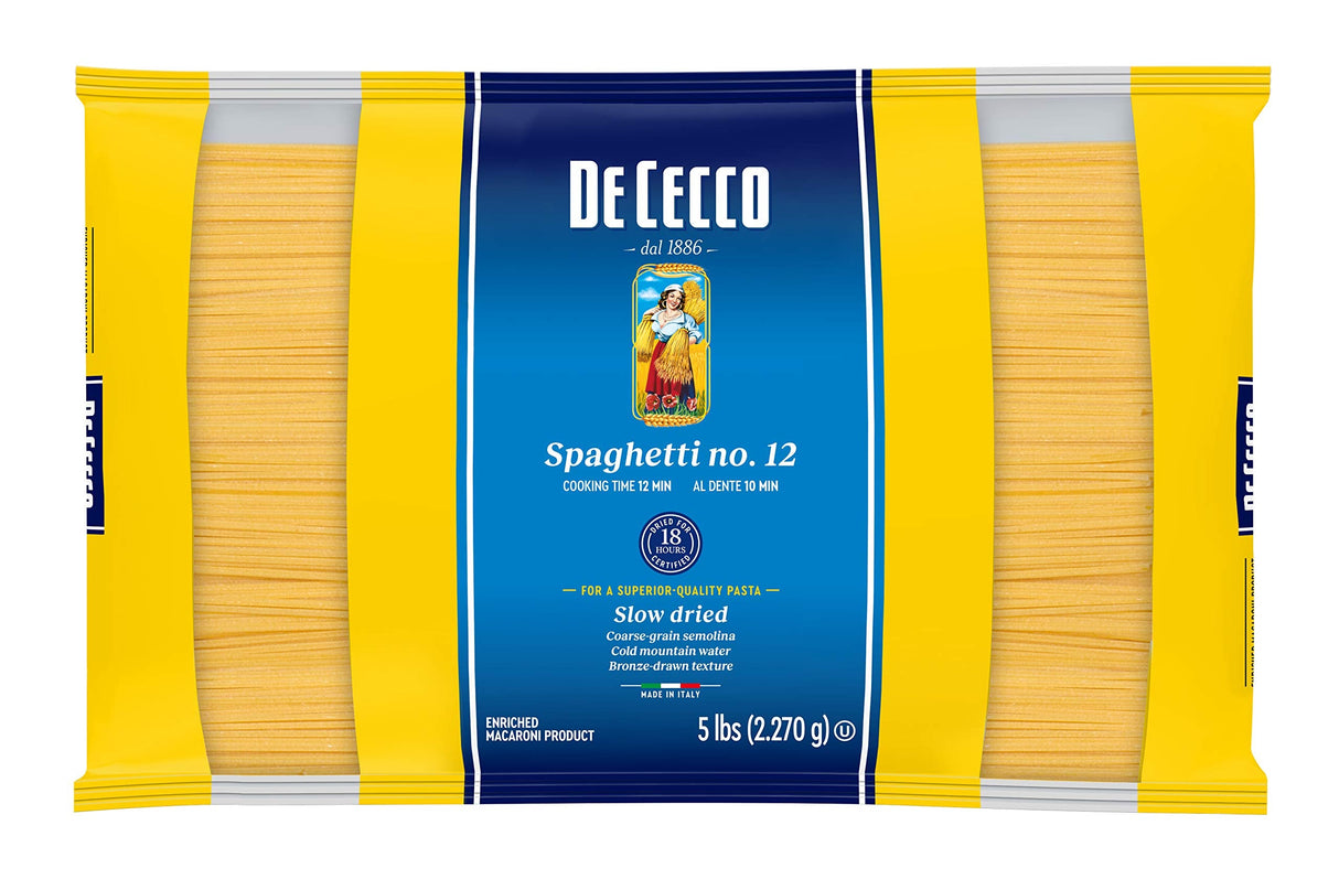 DECECCO SPAGHETTI #12 PASTA 4X5LB