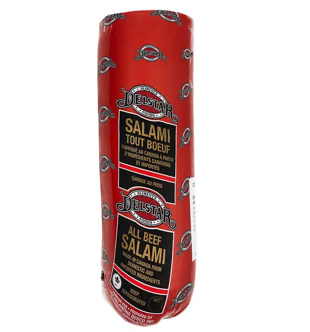 DELFRESH ALL BEEF SALAMI PER KG