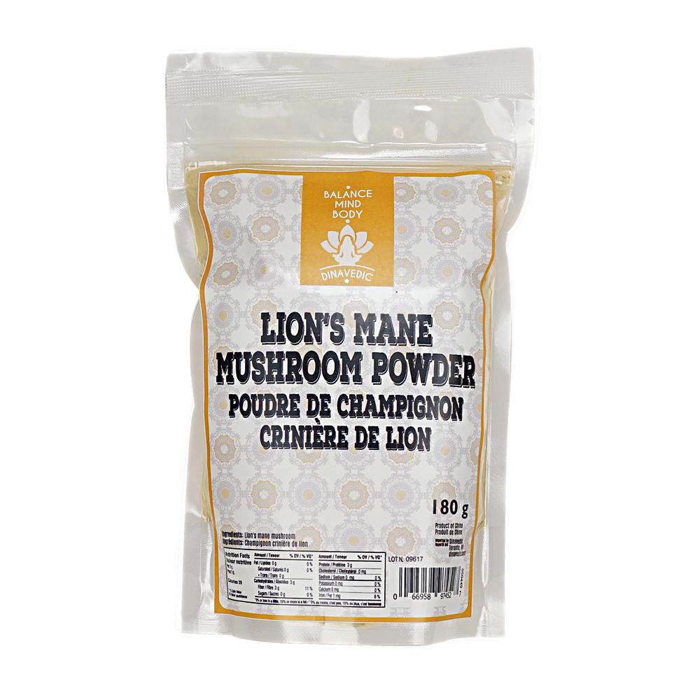 DINAVEDIC LIONS MANE MUSHROOM POWDER 180GR