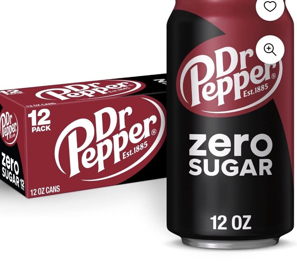 MIA Food Service DR PEPPER ZERO SUGAR CANS 12X355ML DR PEPPER ZERO SUGAR CANS 12X355ML