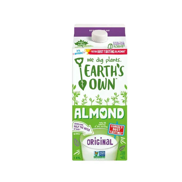 MIA Food Service EARTHS OWN ALMOND ORIGINAL 6X1.89L EARTHS OWN ALMOND ORIGINAL 6X1.89L