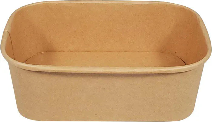 MIA Food Service ECO-CRAZE 750ML PE LINED PAPER CONTAINERS RECTANGLE 6X50EA ECO-CRAZE 750ML PE LINED PAPER CONTAINERS RECTANGLE 6X50EA