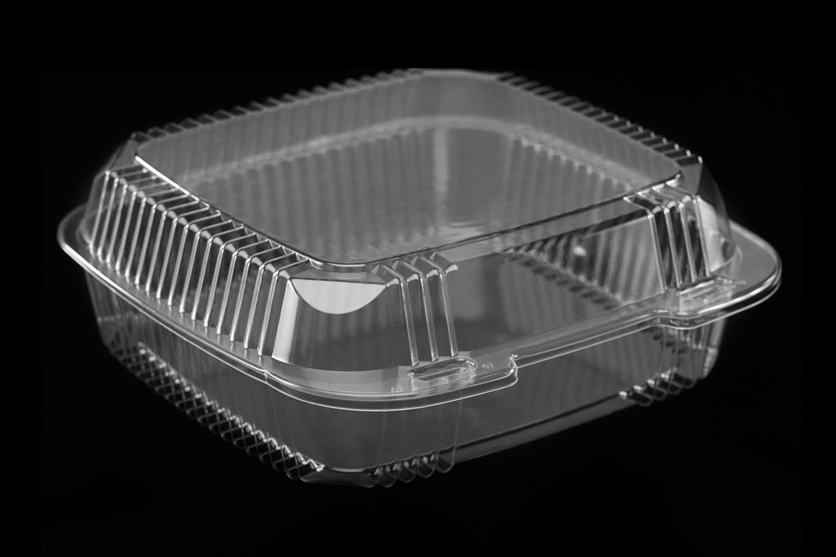 ECOPAX 9X9X3 CLEAR CLAMSHELL CONTAINERS 250EA