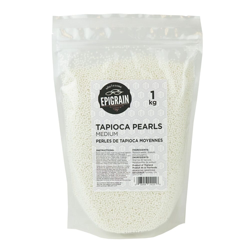 MIA Food Service EPIGRAIN MEDIUM TAPIOCA PEARLS 1KG EPIGRAIN MEDIUM TAPIOCA PEARLS 1KG