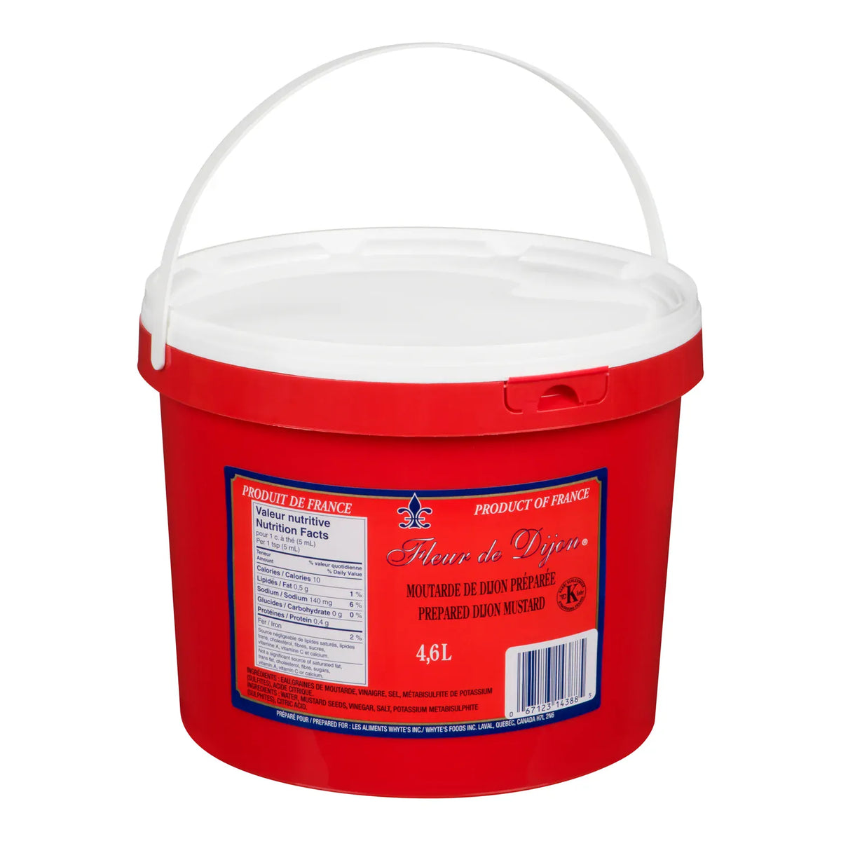 MIA Food Service FLEUR DE DIJON STRONG MUSTARD 4625ML FLEUR DE DIJON STRONG MUSTARD 4625ML