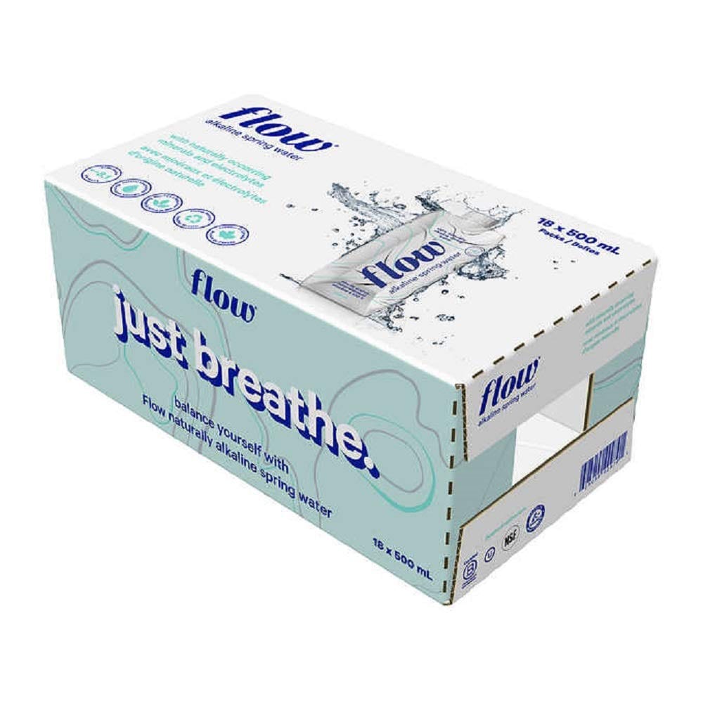 MIA Food Service FLOW WATER ALKALINE SPRING 18X500ML FLOW WATER ALKALINE SPRING 18X500ML