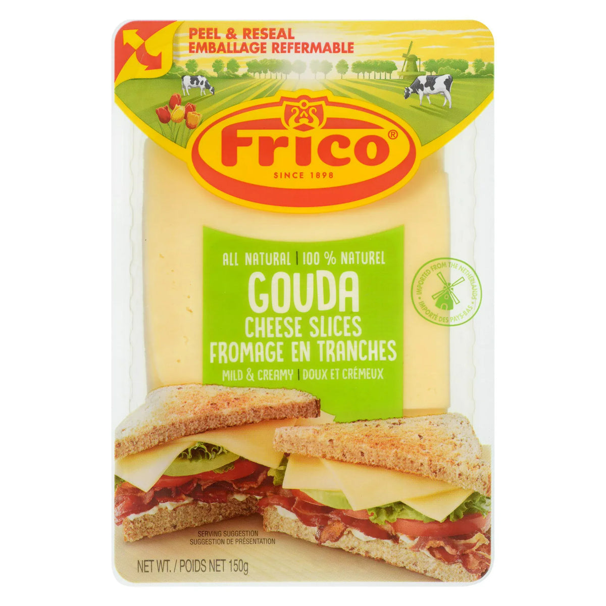 MIA Food Service FRICO SLICED GOUDA CHEESE 150GR FRICO SLICED GOUDA CHEESE 150GR