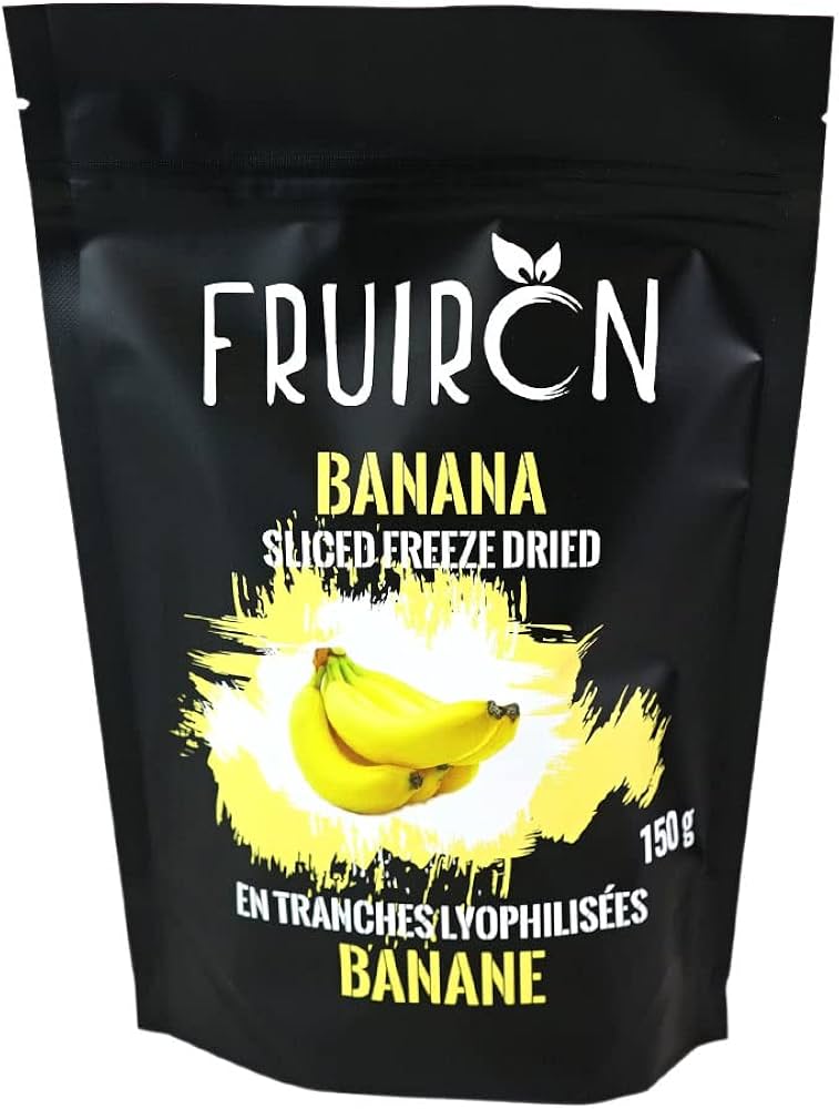 MIA Food Service FRUIRON FREEZE DRIED BANANA SLICES 150GR FRUIRON FREEZE DRIED BANANA SLICES 150GR