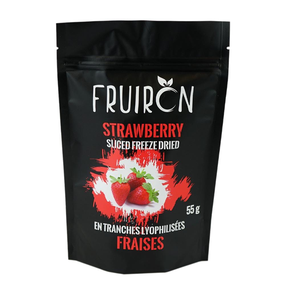 MIA Food Service FRUIRON FREEZE DRIED STRAWBERRY SLICES 55GR FRUIRON FREEZE DRIED STRAWBERRY SLICES 55GR