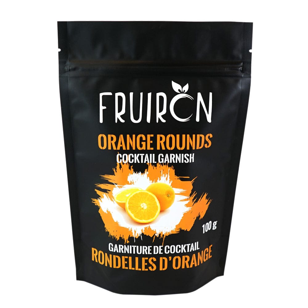 MIA Food Service FRUIRON ORANGE ROUNDS COCKTAIL GARNISH 100GR FRUIRON ORANGE ROUNDS COCKTAIL GARNISH 100GR