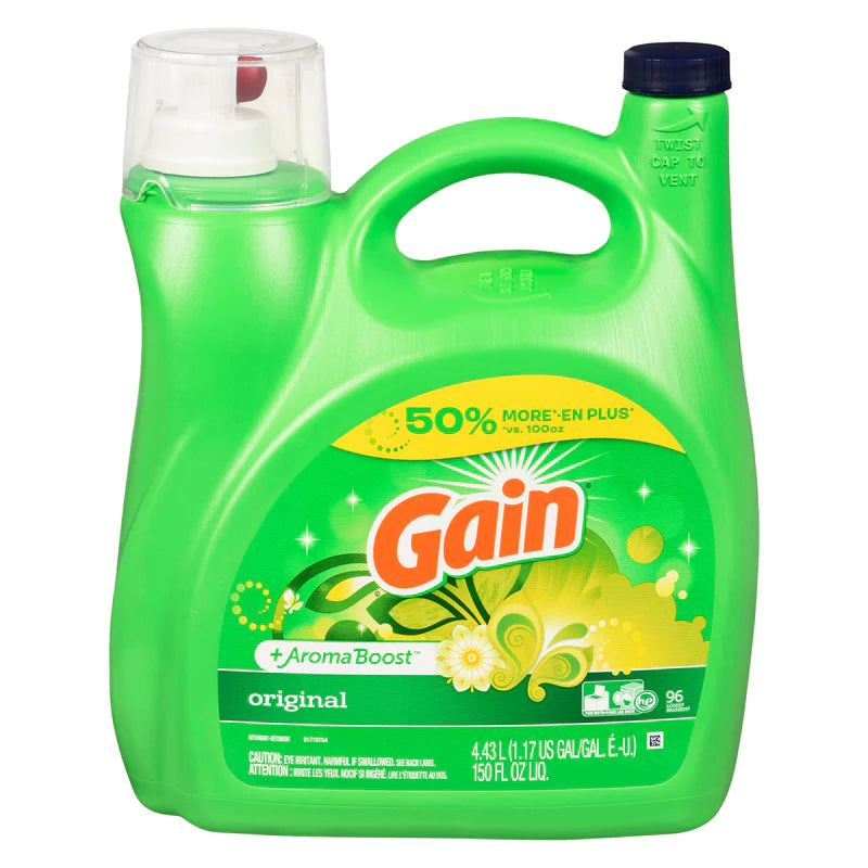 GAIN ORIGINAL LIQUID DETERGENT 96 LOADS 4.43L