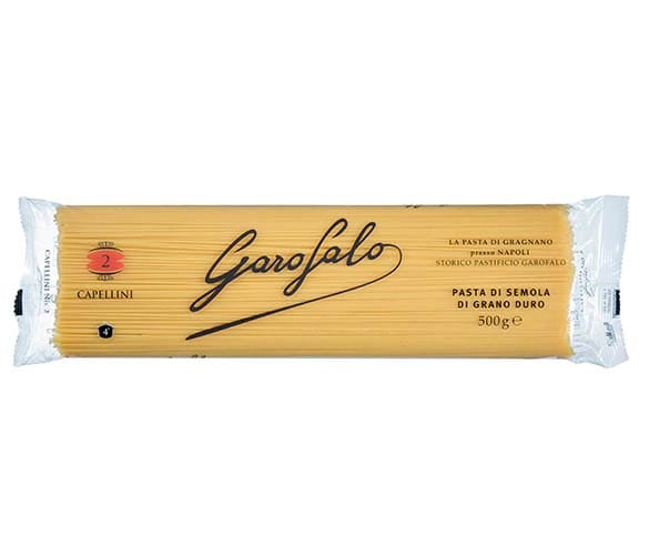 MIA Food Service GAROFALO CAPELLINI #2 PASTA 24X500GR GAROFALO CAPELLINI #2 PASTA 24X500GR