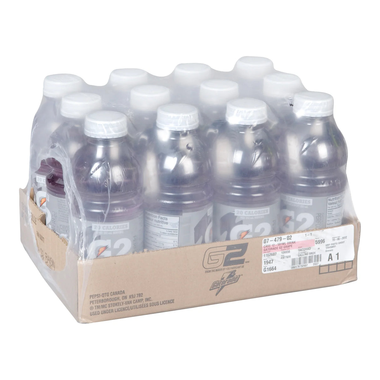 GATORADE G2 GRAPE 12X591ML