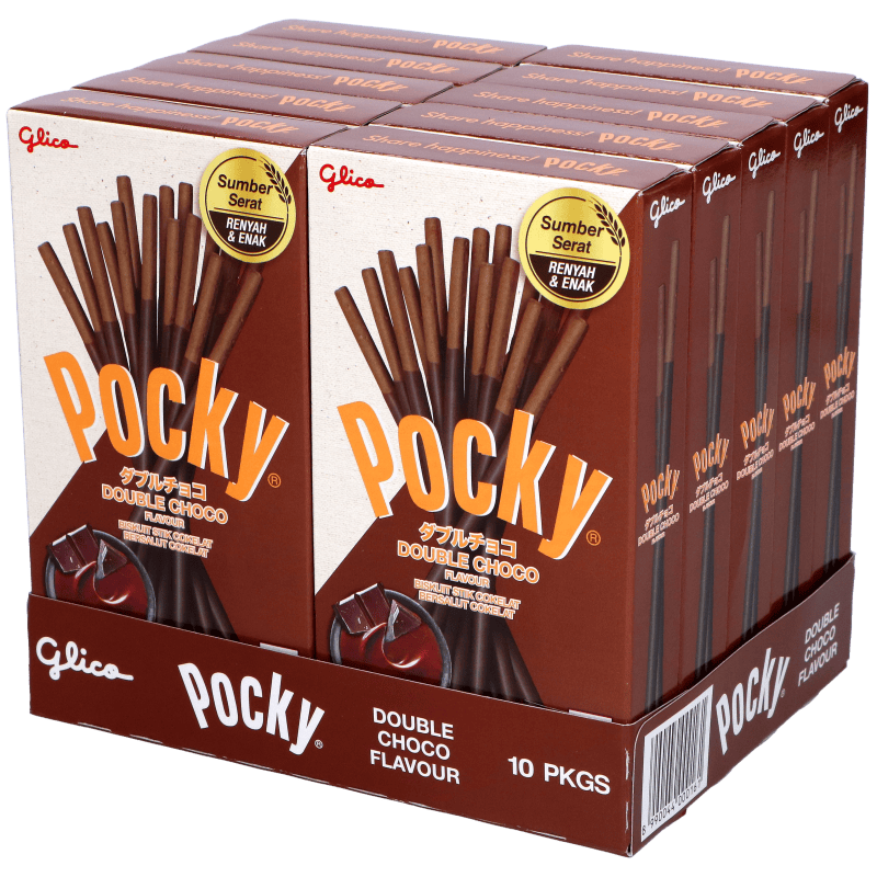 MIA Food Service GLICO POCKY DOUBLE CHOCOLATE 10X47GR GLICO POCKY DOUBLE CHOCOLATE 10X47GR