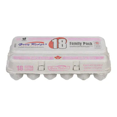 MIA Food Service GRAY RIDGE XL WHITE EGGS CARTON 18EA GRAY RIDGE XL WHITE EGGS CARTON 18EA