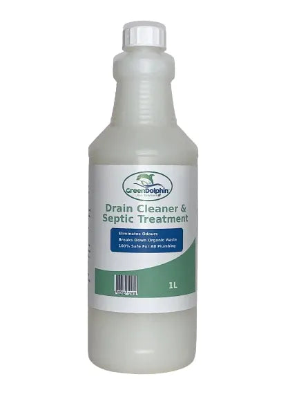 MIA Food Service GREEN DOLPHIN DRAIN CLEANER & SEPTIC TREATMENT 1L GREEN DOLPHIN DRAIN CLEANER & SEPTIC TREATMENT 1L