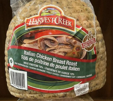 HARVEST CREEK ITALIAN CHICKEN BREAST ROAST 1/2 CUT PER KG