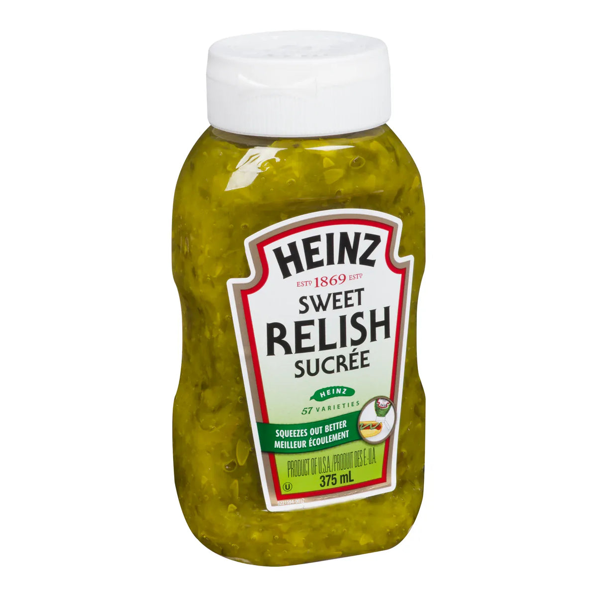 MIA Food Service HEINZ SWEET RELISH UPSIDE DOWN SQUEEZE 375ML HEINZ SWEET RELISH UPSIDE DOWN SQUEEZE 375ML