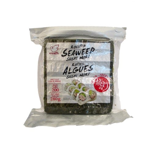 MIA Food Service HEIWA SUSHI NOORI ROASTED SEAWEED HALF CUT SILVER 280GR HEIWA SUSHI NOORI ROASTED SEAWEED HALF CUT SILVER 280GR
