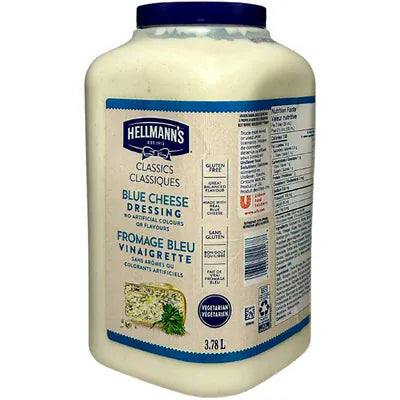MIA Food Service HELLMANNS BLUE CHEESE DRESSING 3.78L HELLMANNS BLUE CHEESE DRESSING 3.78L