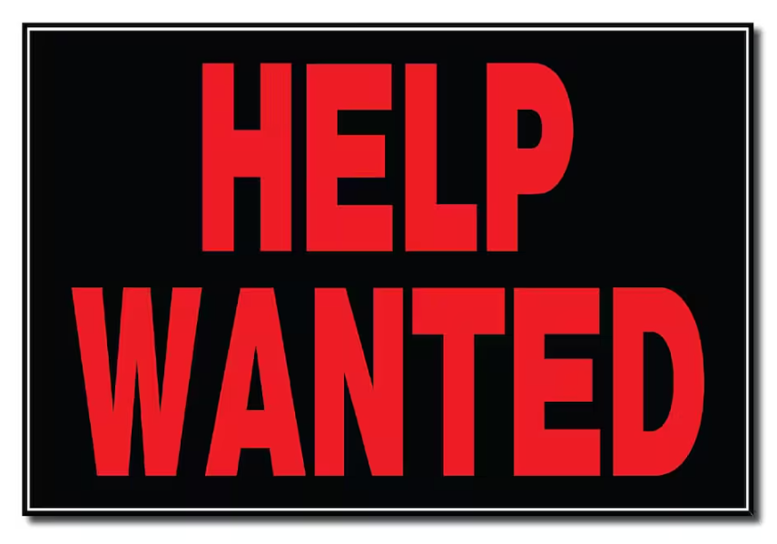 HELP WANTED SIGN 1EA – Mia Food Service