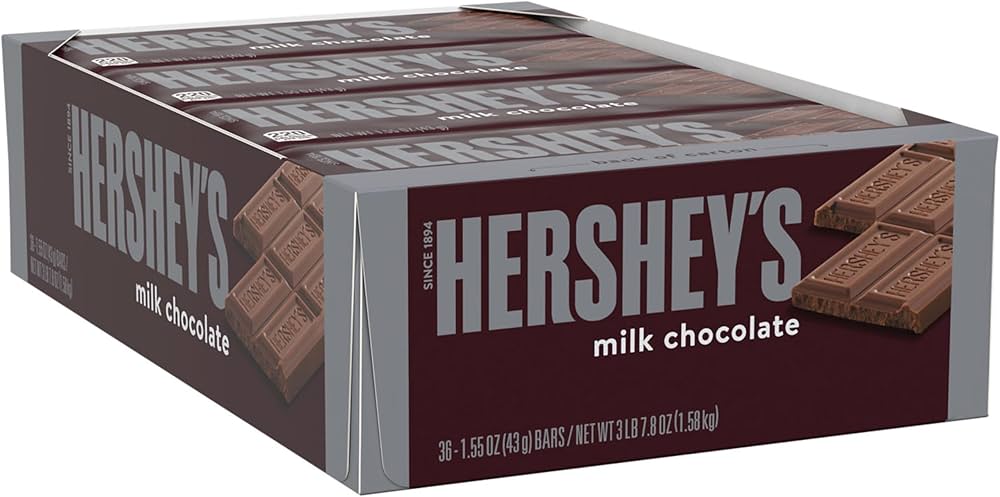 MIA Food Service HERSHEYS MILK CHOCOLATE BARS 36X45GR HERSHEYS MILK CHOCOLATE BARS 36X45GR