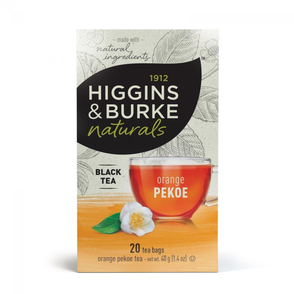 HIGGINS & BURKE ORANGE PEKOE TEA 6X20EA