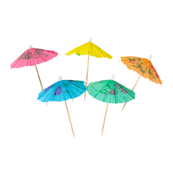 HY-STIX 4" UMBRELLA PARASOL ASSORTED COLOURS 144EA
