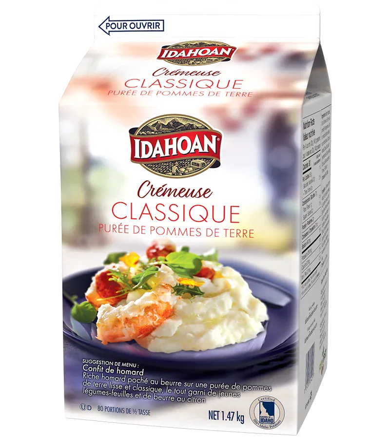 MIA Food Service IDAHOAN CREAMY CLASSIC MASHED POTATOES 6X1.47KG IDAHOAN CREAMY CLASSIC MASHED POTATOES 6X1.47KG