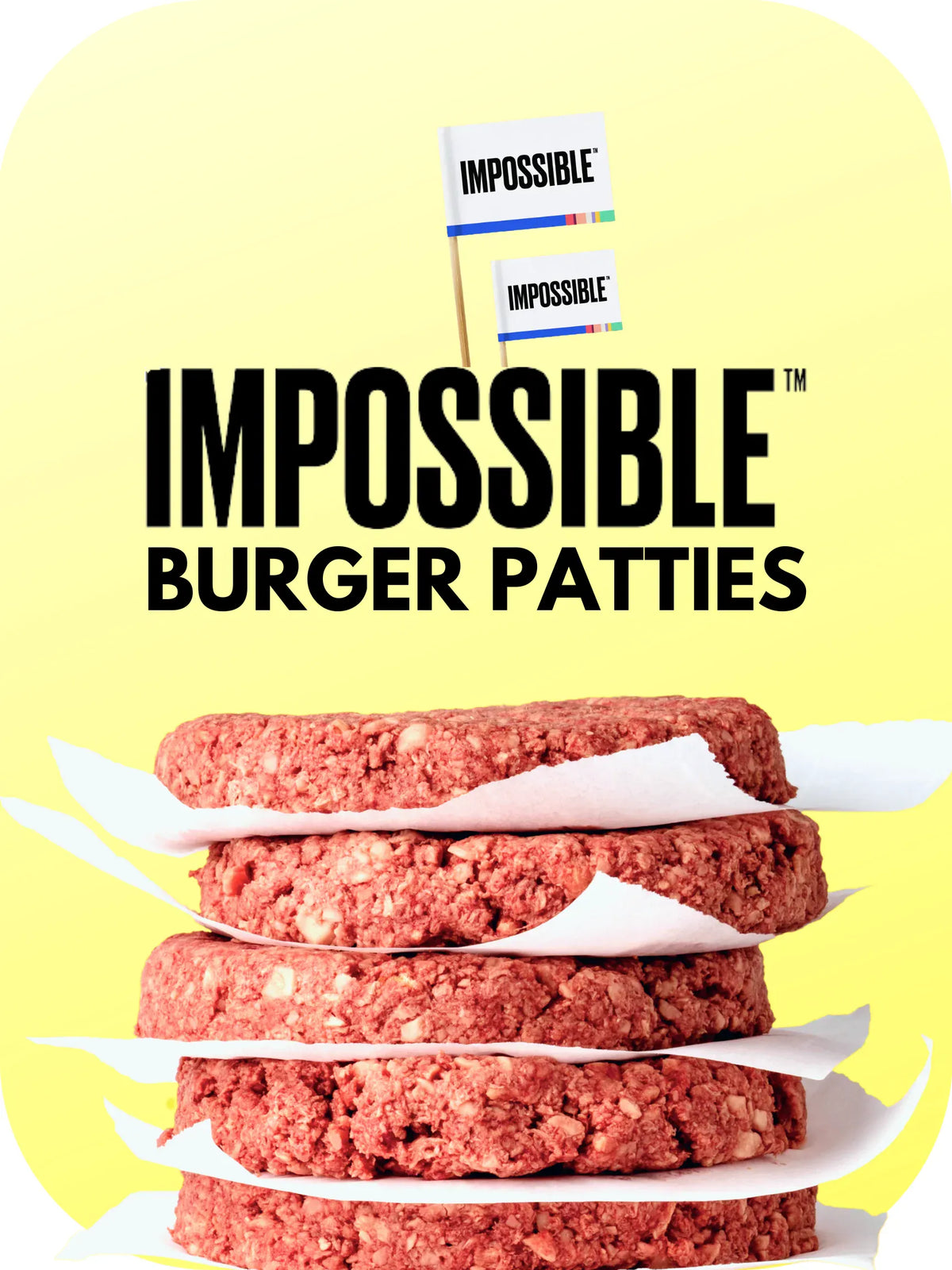 Mia Food IMPOSSIBLE MEAT BURGER PATTIES 40X4OZ IMPOSSIBLE MEAT BURGER PATTIES 40X4OZ