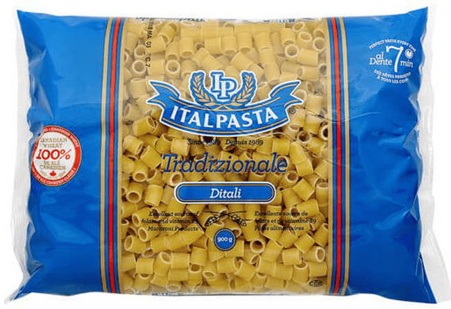 MIA Food Service ITALPASTA DITALI 12X900GR ITALPASTA DITALI 12X900GR