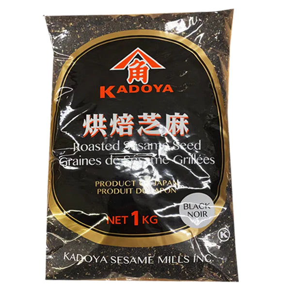 KADOYA IRI GOMA ROASTED BLACK SESAME SEEDS 1KG