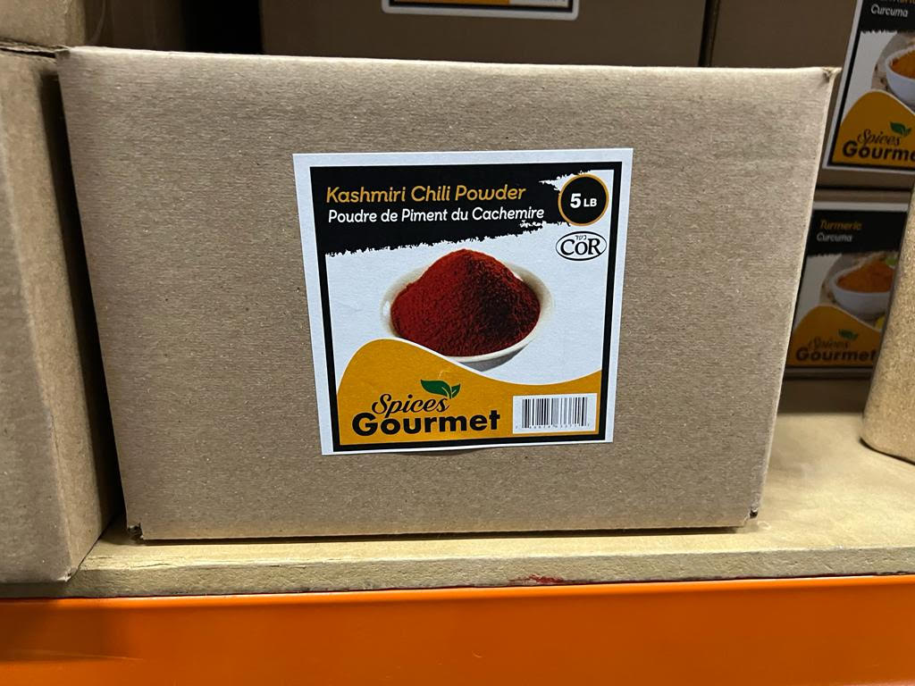SPICES GOURMET KASHMIRI CHILI POWDER 5LB Mia Food Service