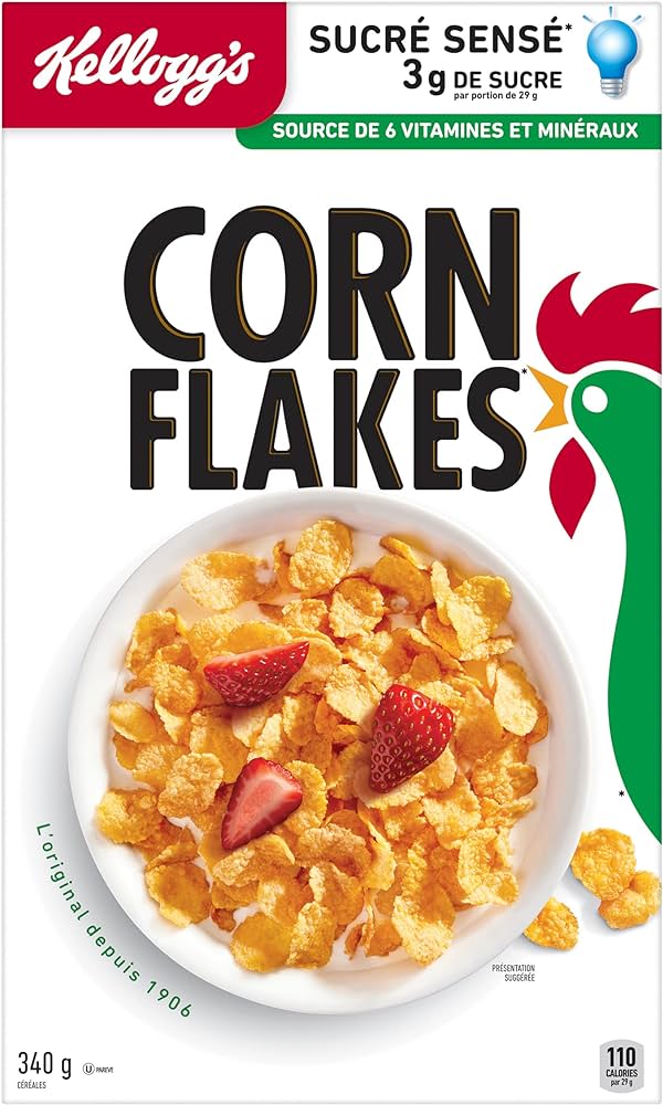 MIA Food Service KELLOGGS CORN FLAKES CEREAL 340GR KELLOGGS CORN FLAKES CEREAL 340GR