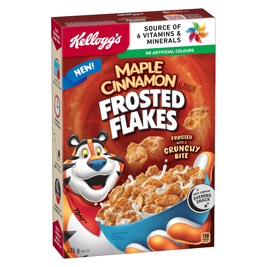 MIA Food Service KELLOGGS FROSTED FLAKES MAPLE CINNAMON CEREAL 435GR KELLOGGS FROSTED FLAKES MAPLE CINNAMON CEREAL 435GR
