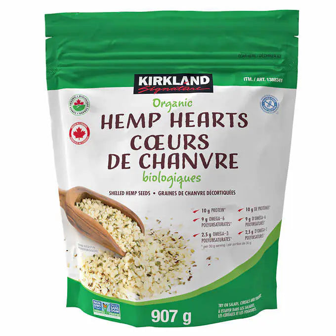 KIRKLAND ORGANIC HEMP HEARTS 907GR