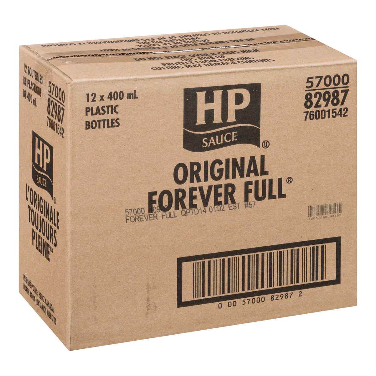 MIA Food Service KRAFT HEINZ ORIGINAL HP SAUCE 12X400ML KRAFT HEINZ ORIGINAL HP SAUCE 12X400ML
